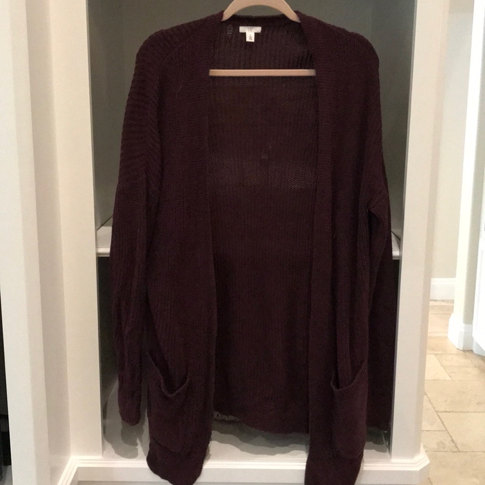 Maroon BP cardigan